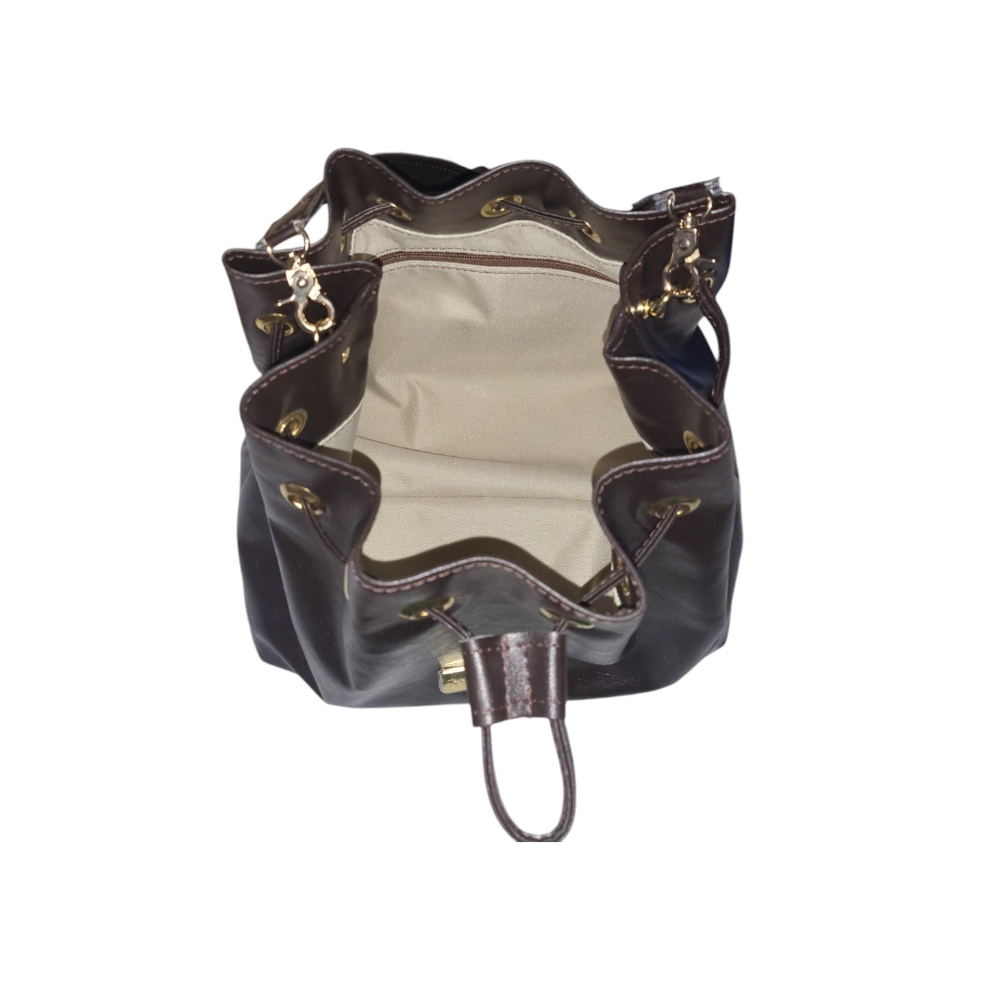 Brown Shimere Bucket Bag
