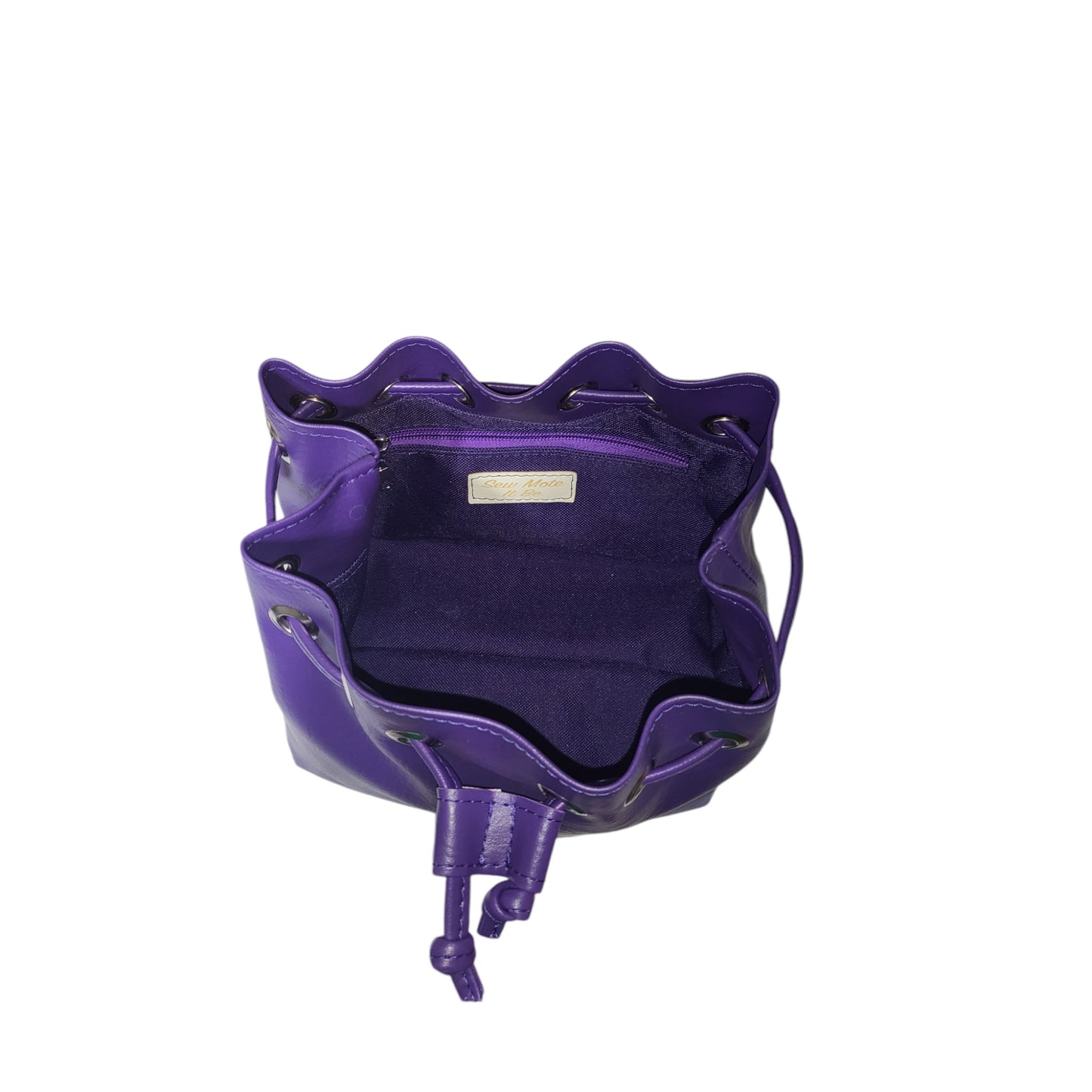 Purple Shimere Bucket Bag