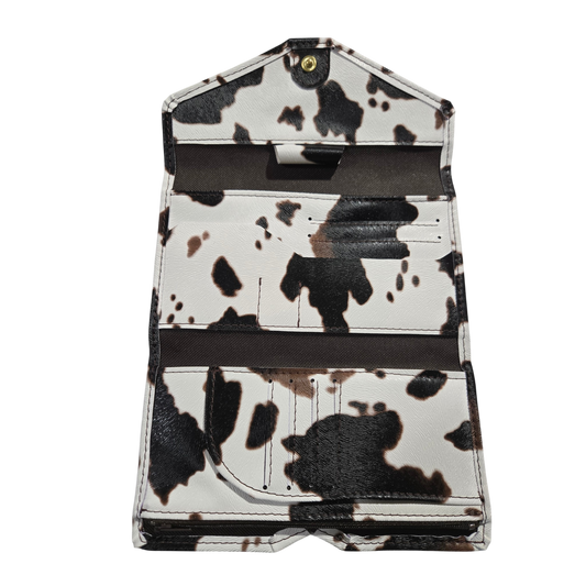 Asteria Travel Wallet - Cowhide Print