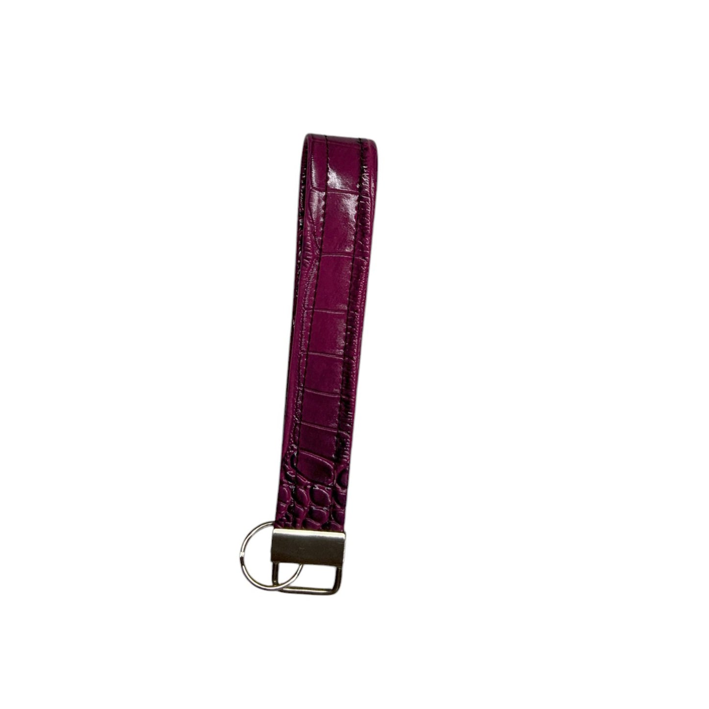 Pinkish-Purple Croc Key Fob