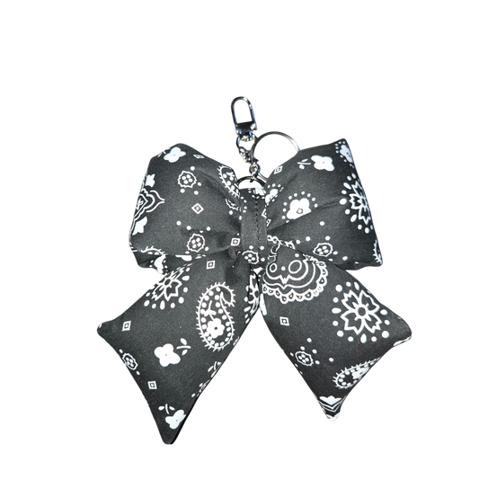 Bow Bag Charm - Bandana Edition