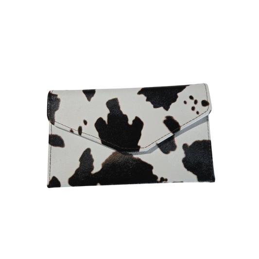 Asteria Travel Wallet - Cowhide Print