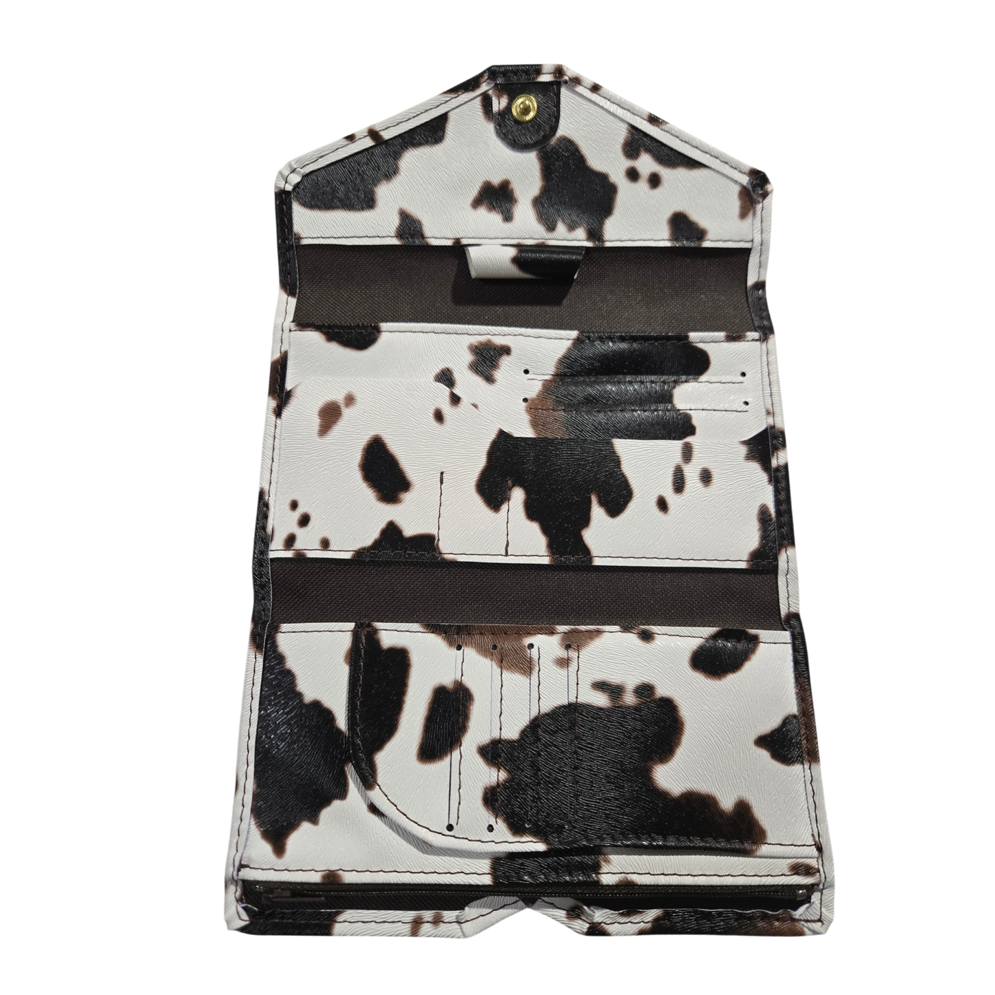 Asteria Travel Wallet - Cowhide Print