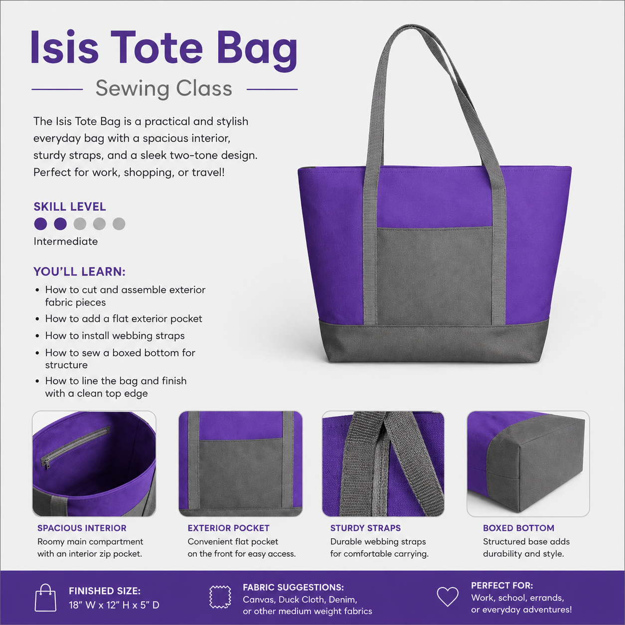 Isis Tote Sewalong