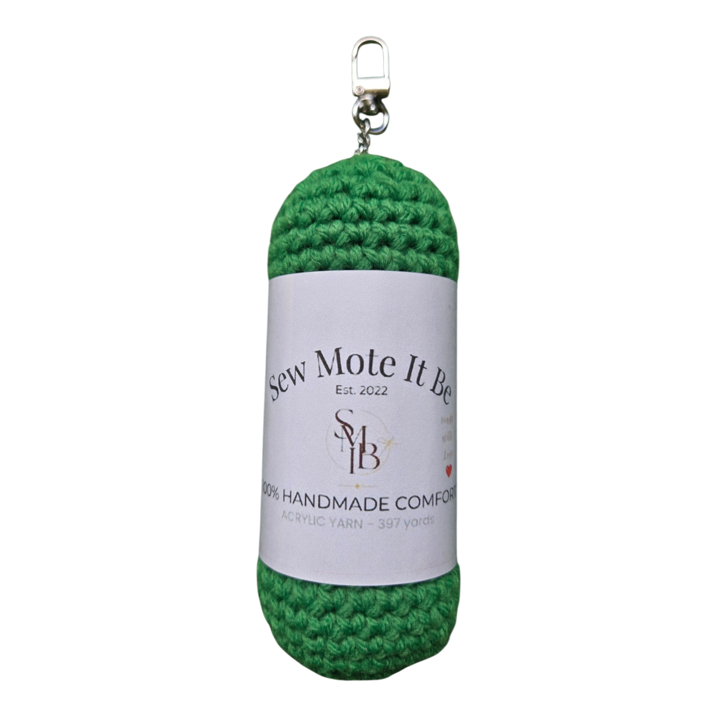Crochet Skein of Yarn Bag Charm