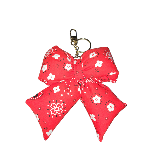 Bow Bag Charm - Bandana Edition