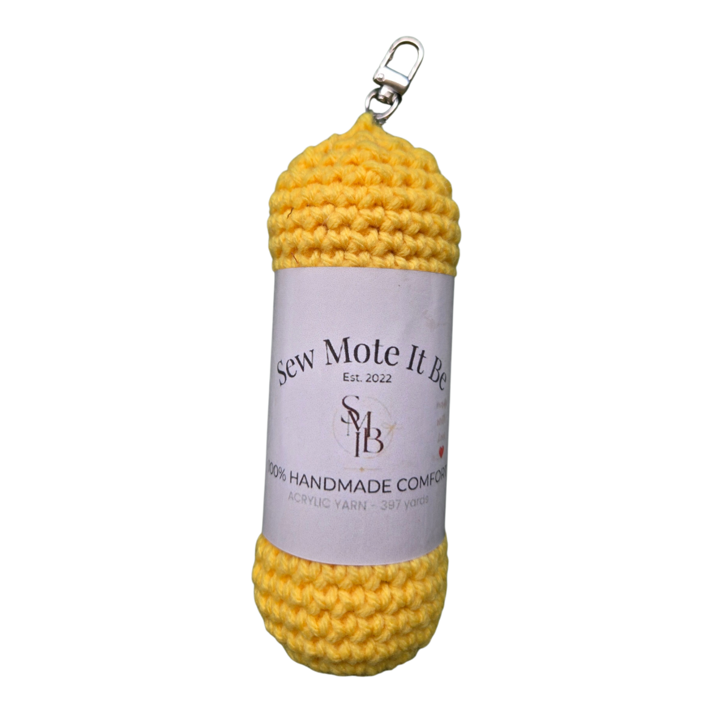 Crochet Skein of Yarn Bag Charm