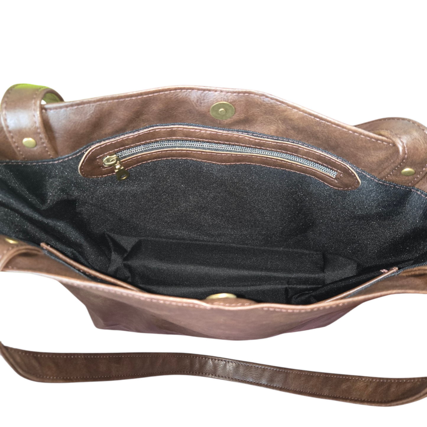 Amaya Tote – Brown Faux Leather