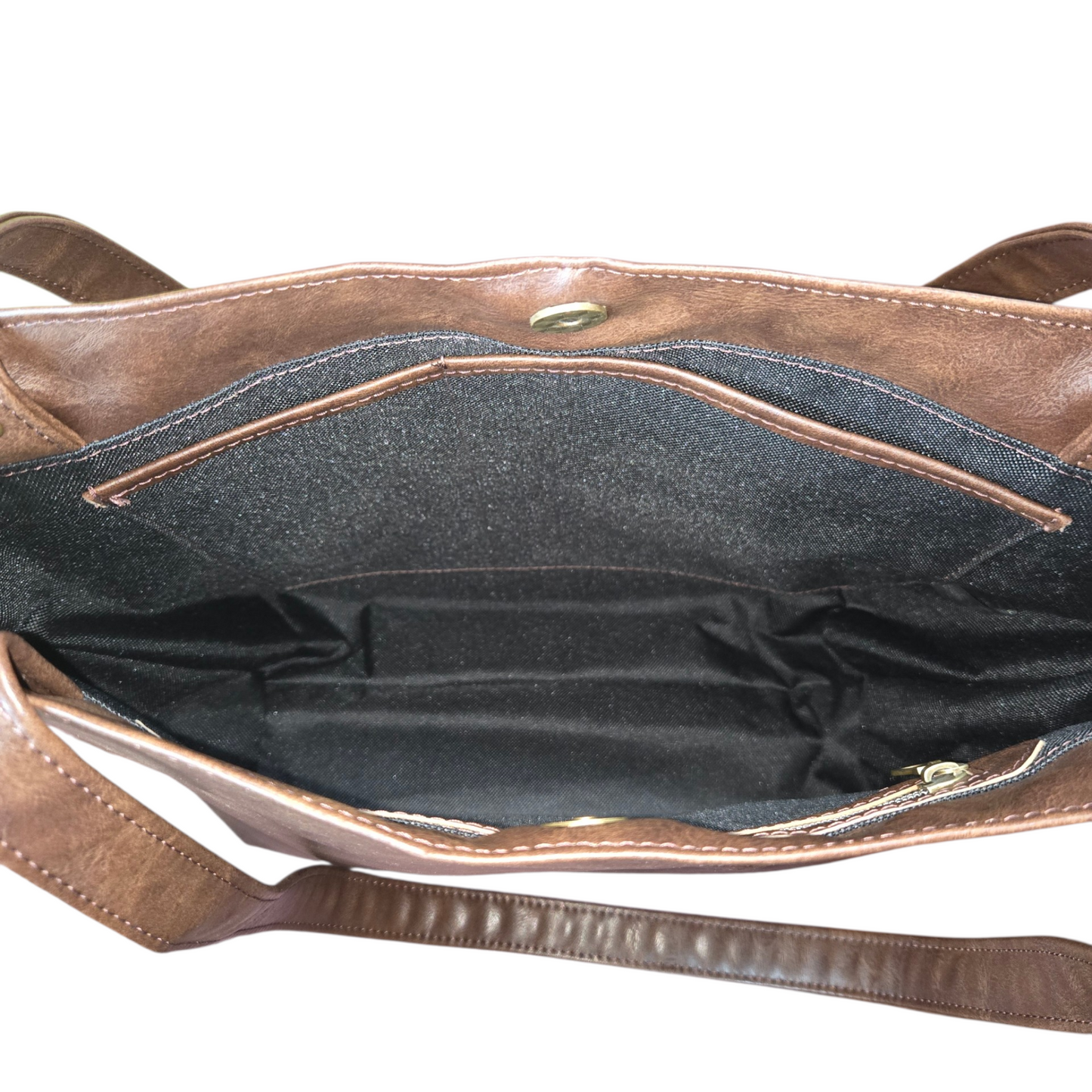 Amaya Tote – Brown Faux Leather